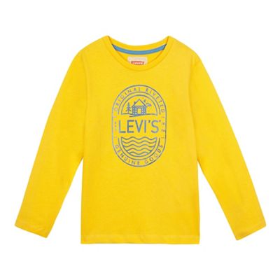 Levi's Boys' logo print long sleeved top
